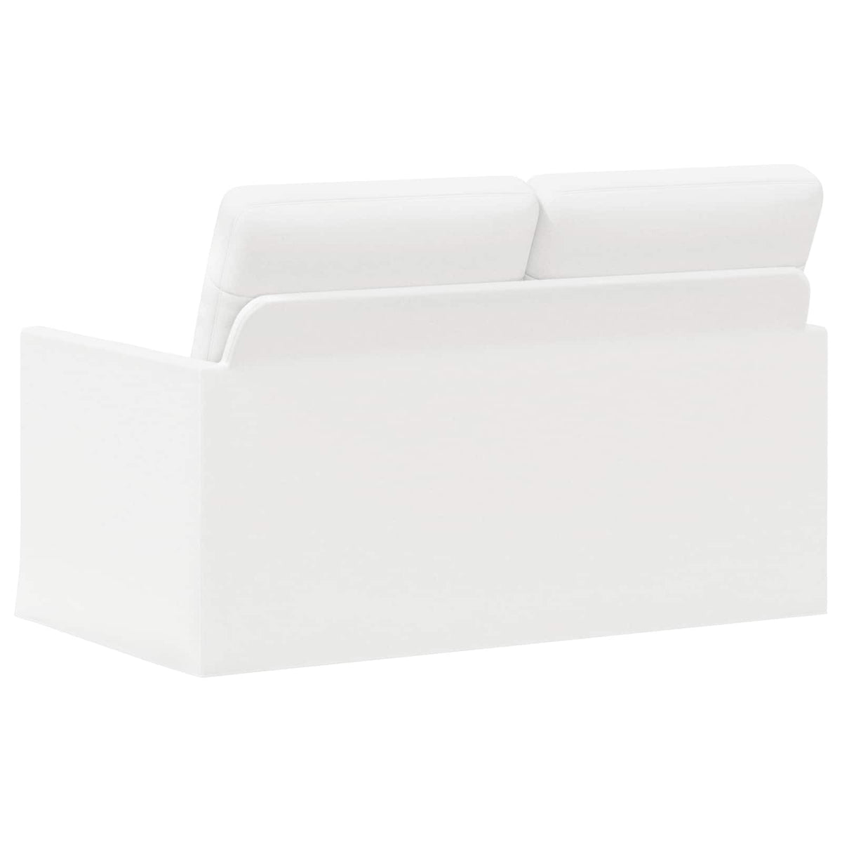 vidaXL 2 Seater Sofa White 130 x 81 x 82 cm Fabric