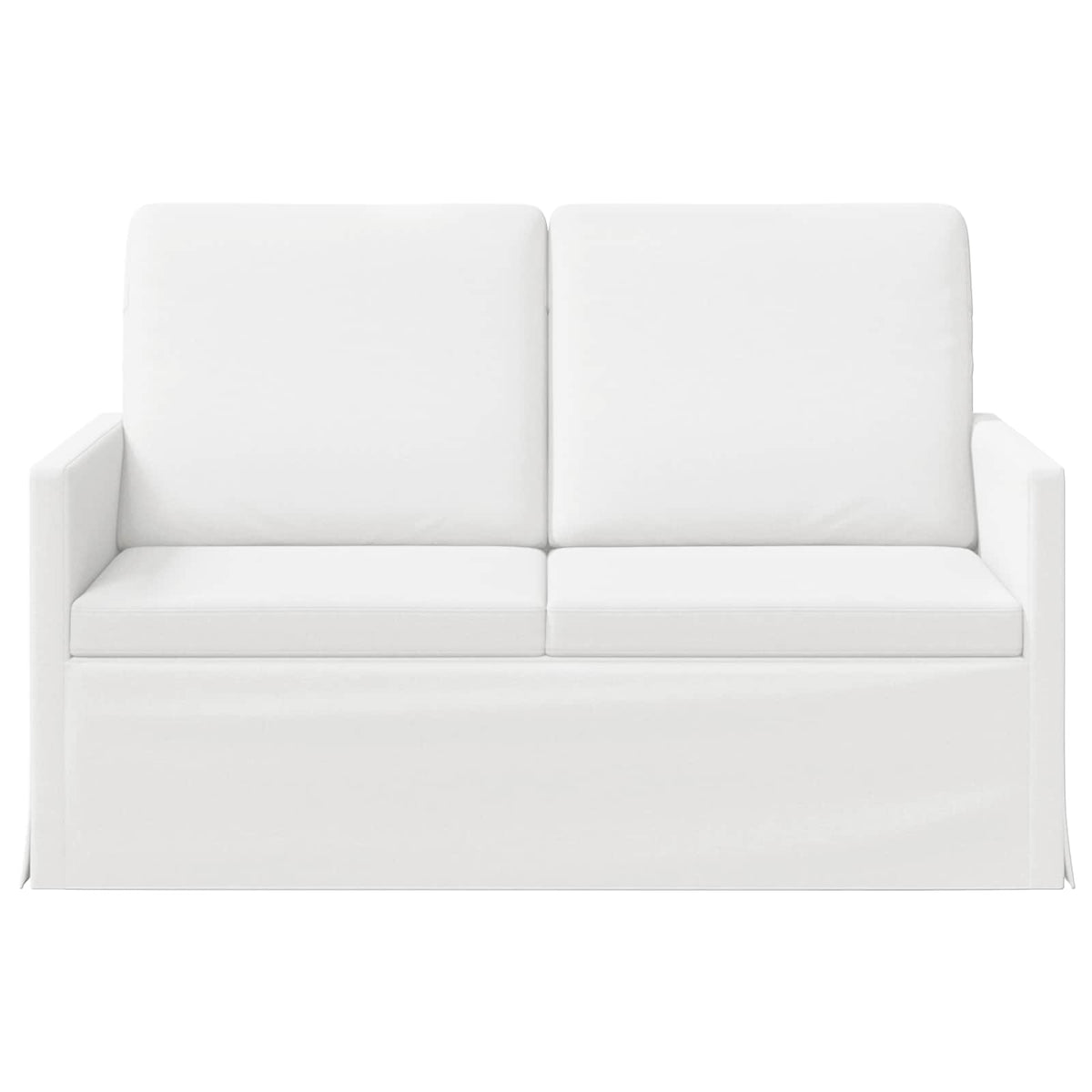 vidaXL 2 Seater Sofa White 130 x 81 x 82 cm Fabric
