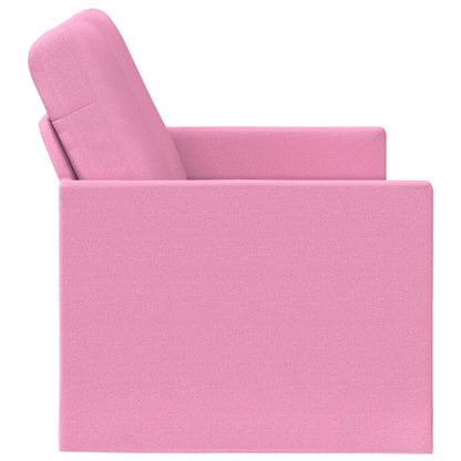 vidaXL 2 Seater Sofa Pink 130 x 81 x 82 cm Fabric