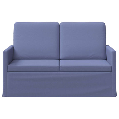 vidaXL 2 Seater Sofa Jeans Blue 130 x 81 x 82 cm Fabric