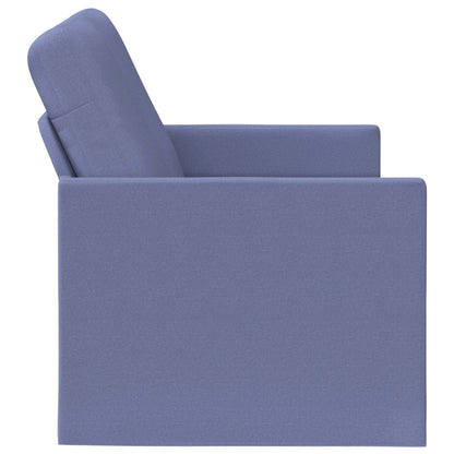 vidaXL 2 Seater Sofa Jeans Blue 130 x 81 x 82 cm Fabric