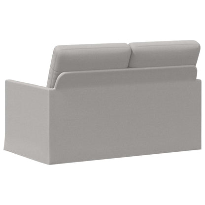 vidaXL 2 Seater Sofa Cloud Grey 130 x 81 x 82 cm Fabric