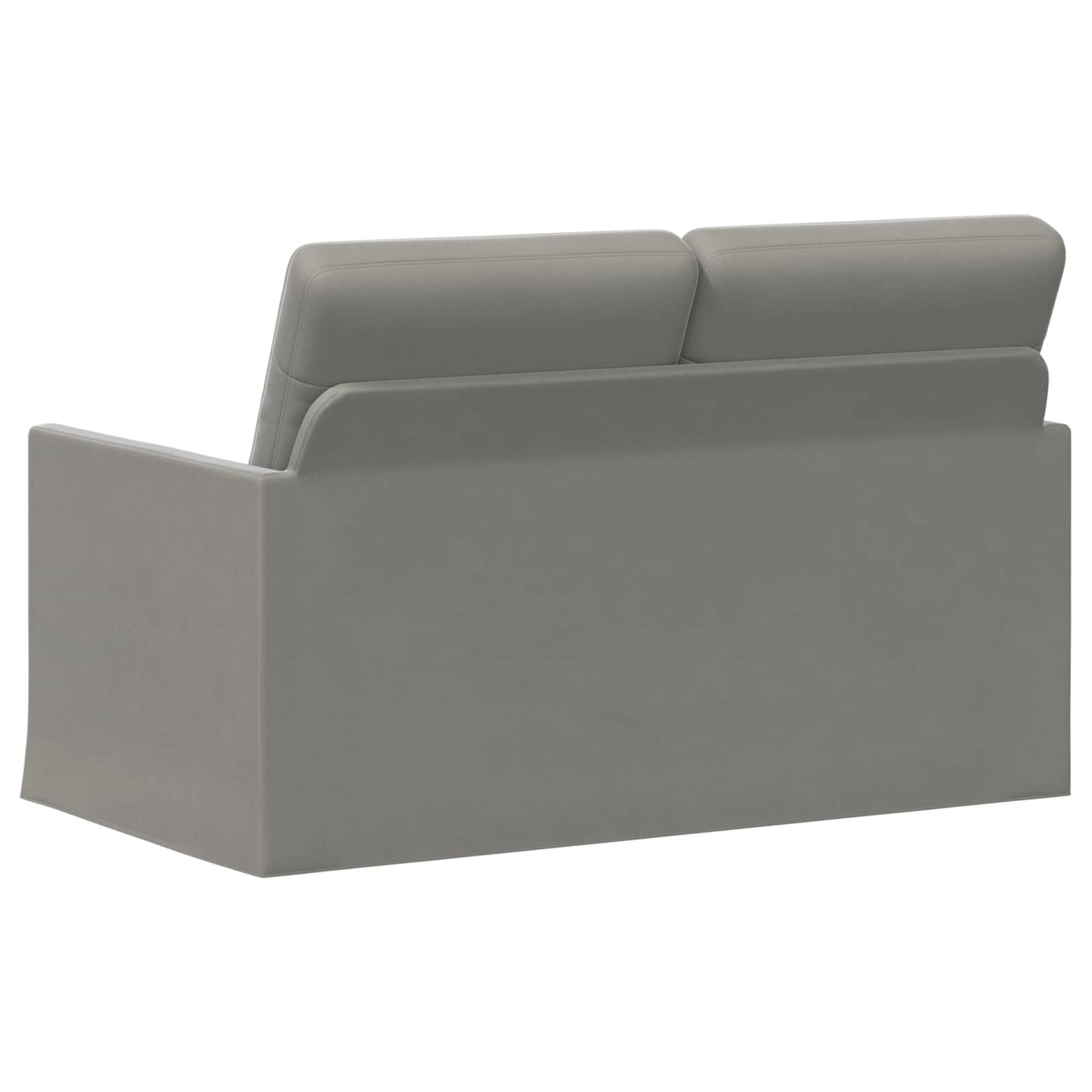 vidaXL 2 Seater Sofa Light Grey 130 x 81 x 82 cm Velvet