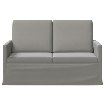 vidaXL 2 Seater Sofa Light Grey 130 x 81 x 82 cm Velvet