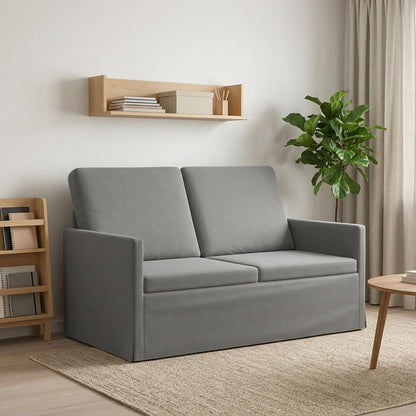 vidaXL 2 Seater Sofa Dark Grey 130 x 81 x 82 cm Velvet