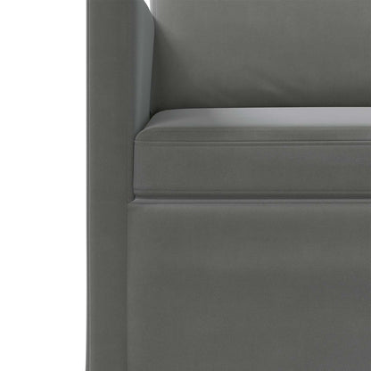 vidaXL 2 Seater Sofa Dark Grey 130 x 81 x 82 cm Velvet