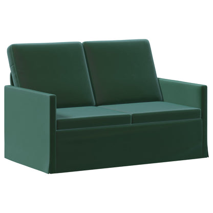 vidaXL 2 Seater Sofa Dark Green 130 x 81 x 82 cm Velvet