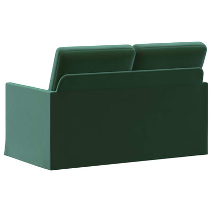 vidaXL 2 Seater Sofa Dark Green 130 x 81 x 82 cm Velvet