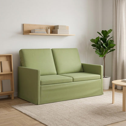 vidaXL 2 Seater Sofa Light Green 130 x 81 x 82 cm Velvet