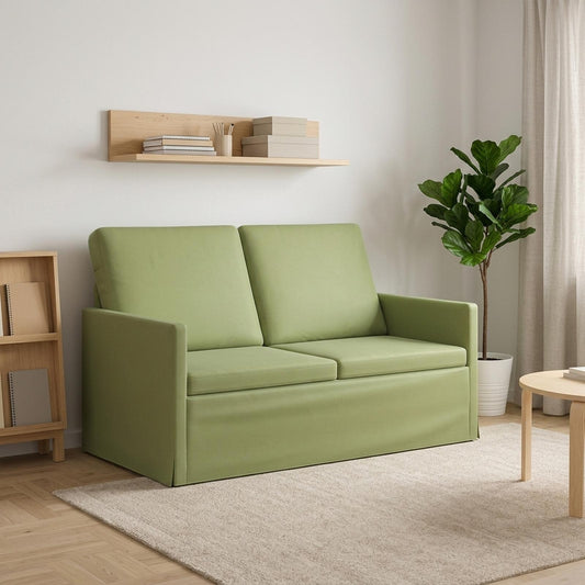 vidaXL 2 Seater Sofa Light Green 130 x 81 x 82 cm Velvet