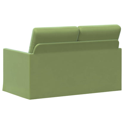 vidaXL 2 Seater Sofa Light Green 130 x 81 x 82 cm Velvet