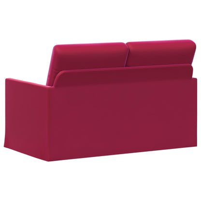 vidaXL 2 Seater Sofa Wine Red 130 x 81 x 82 cm Velvet