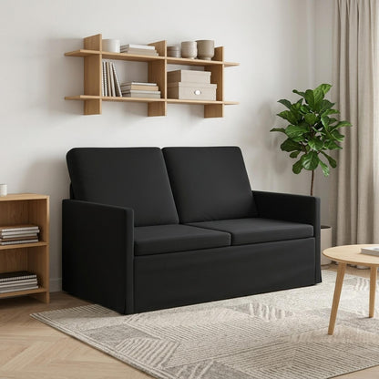 vidaXL 2 Seater Sofa Black 130 x 81 x 82 cm Velvet