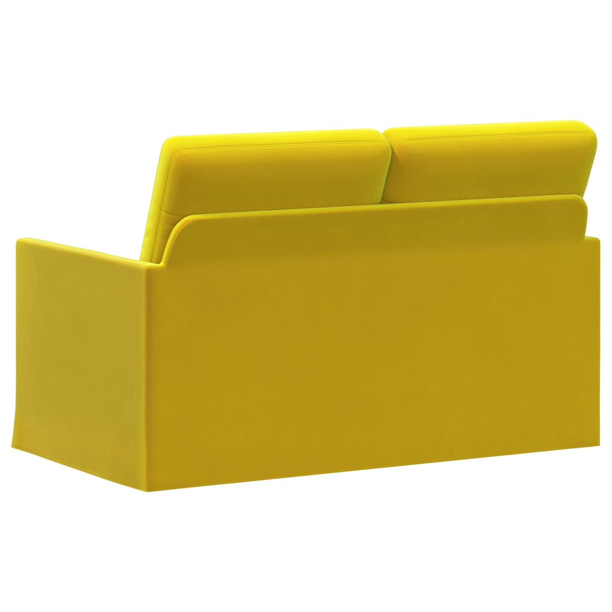 vidaXL 2 Seater Sofa Yellow 130 x 81 x 82 cm Velvet