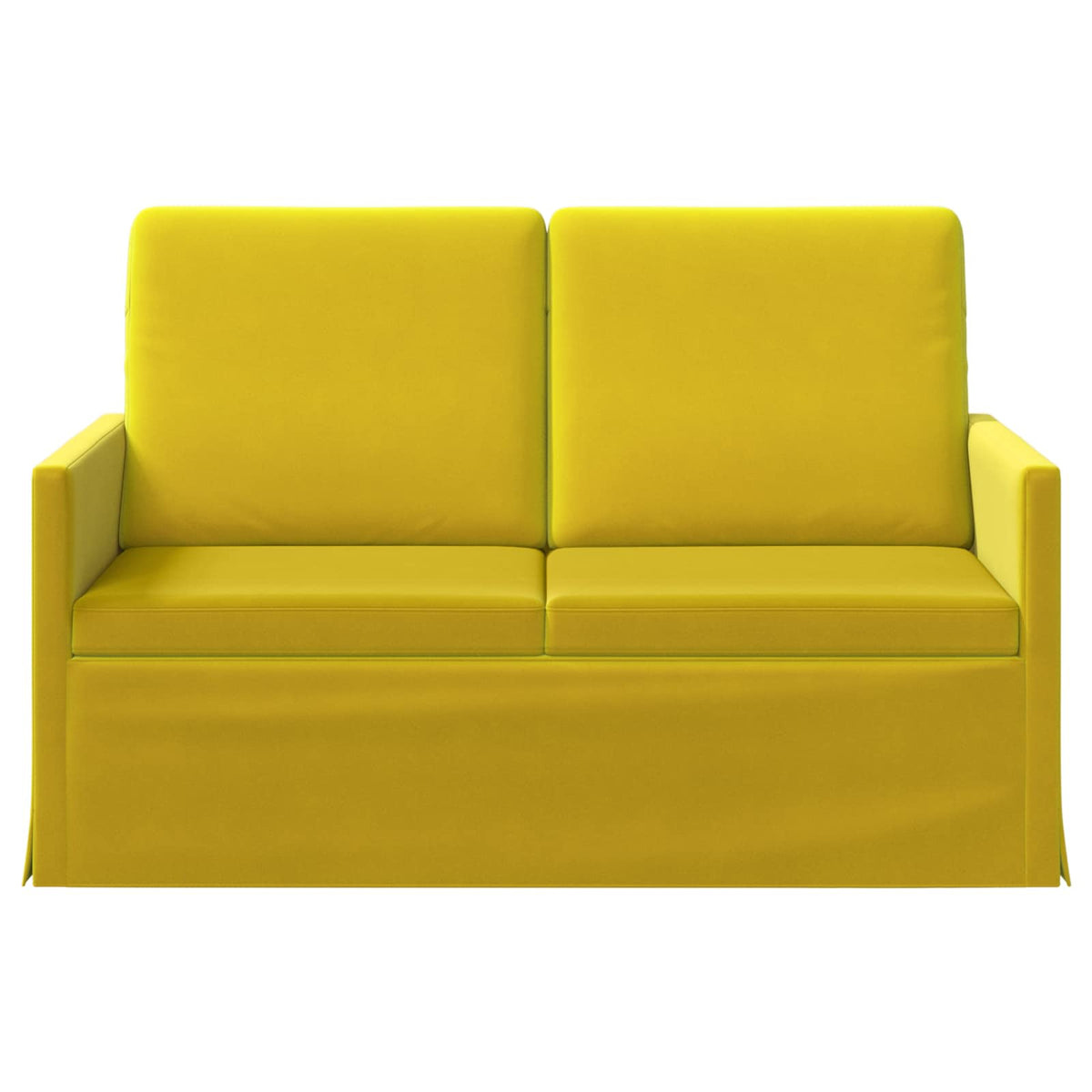 vidaXL 2 Seater Sofa Yellow 130 x 81 x 82 cm Velvet