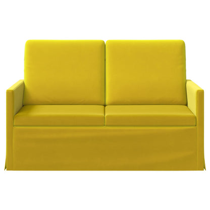 vidaXL 2 Seater Sofa Yellow 130 x 81 x 82 cm Velvet