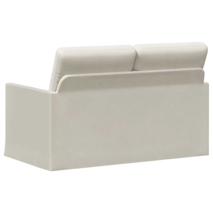 vidaXL 2 Seater Sofa Cream 130 x 81 x 82 cm Velvet