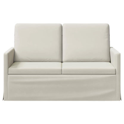 vidaXL 2 Seater Sofa Cream 130 x 81 x 82 cm Velvet