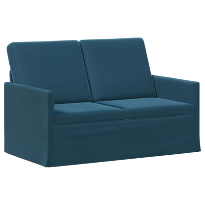 vidaXL 2 Seater Sofa Blue 130 x 81 x 82 cm Velvet