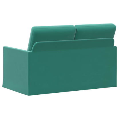 vidaXL 2 Seater Sofa Turquoise 130 x 81 x 82 cm Velvet