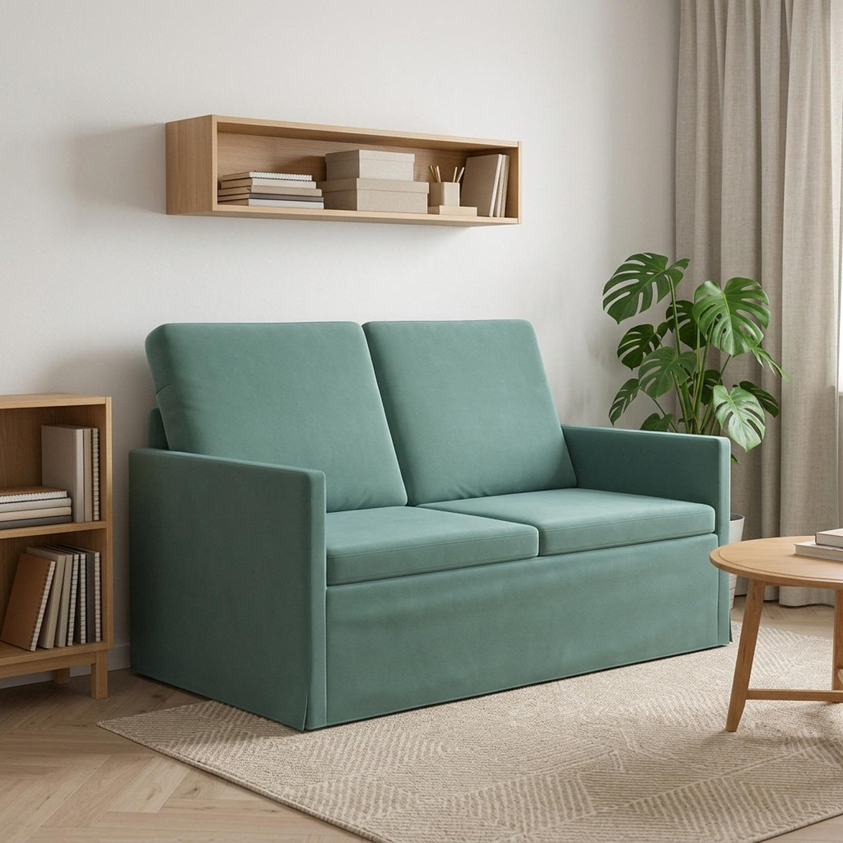 vidaXL 2 Seater Sofa Sea Green 130 x 81 x 82 cm Velvet