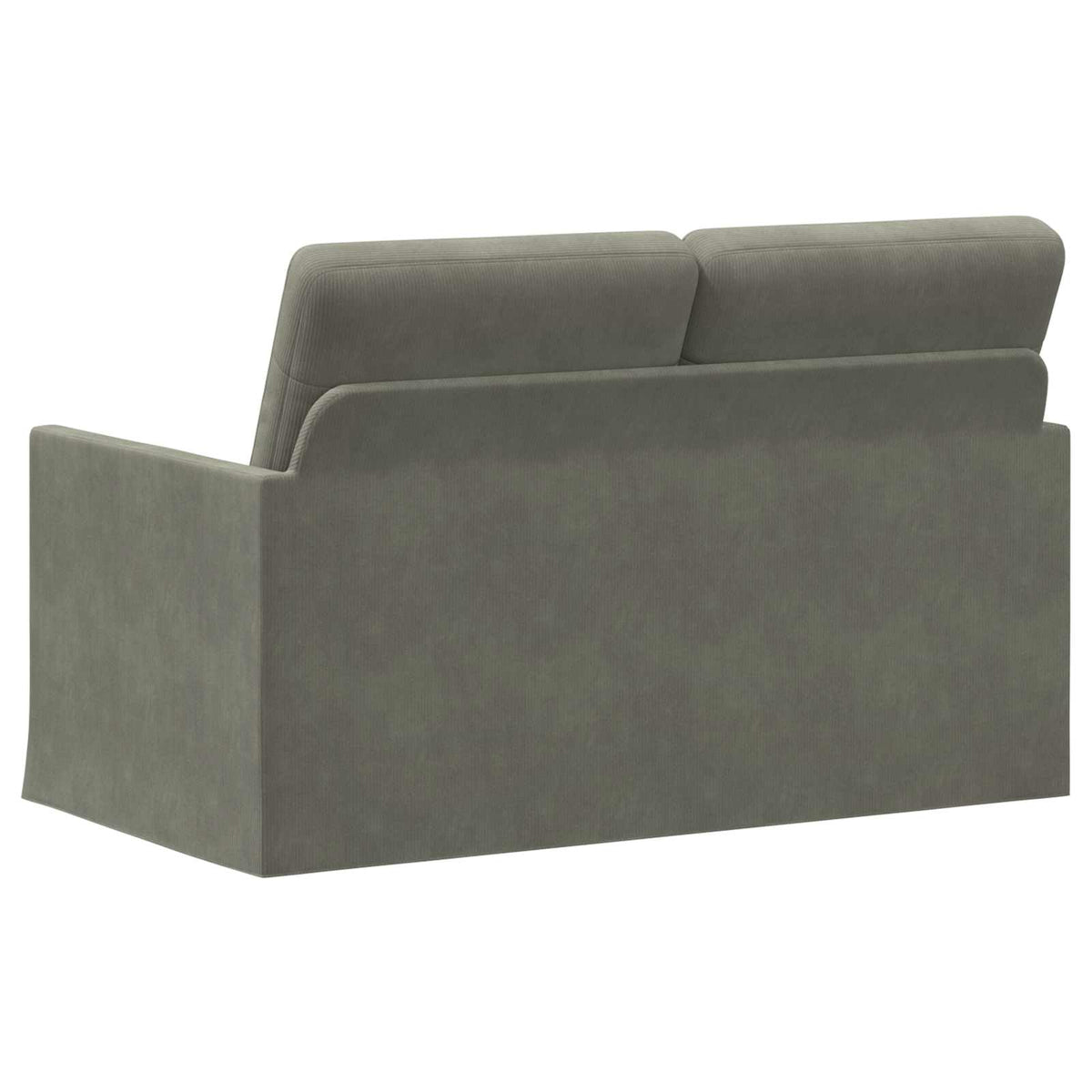 vidaXL 2 Seater Sofa Light Grey 130 x 81 x 82 cm Corduroy Fabric