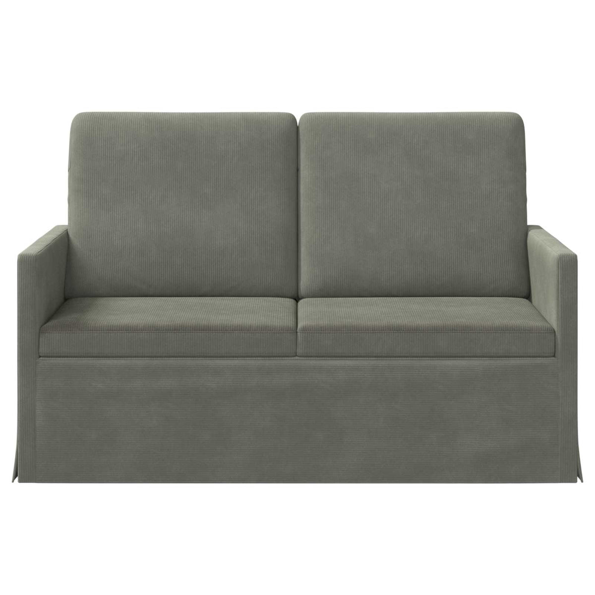 vidaXL 2 Seater Sofa Light Grey 130 x 81 x 82 cm Corduroy Fabric