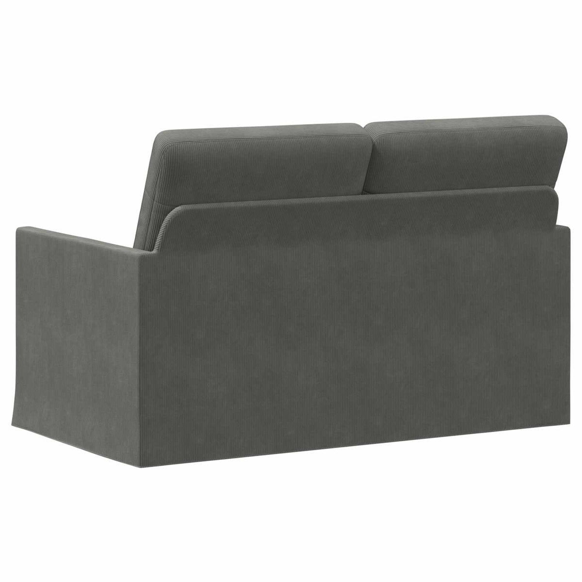 vidaXL 2 Seater Sofa Dark Grey 130 x 81 x 82 cm Corduroy Fabric