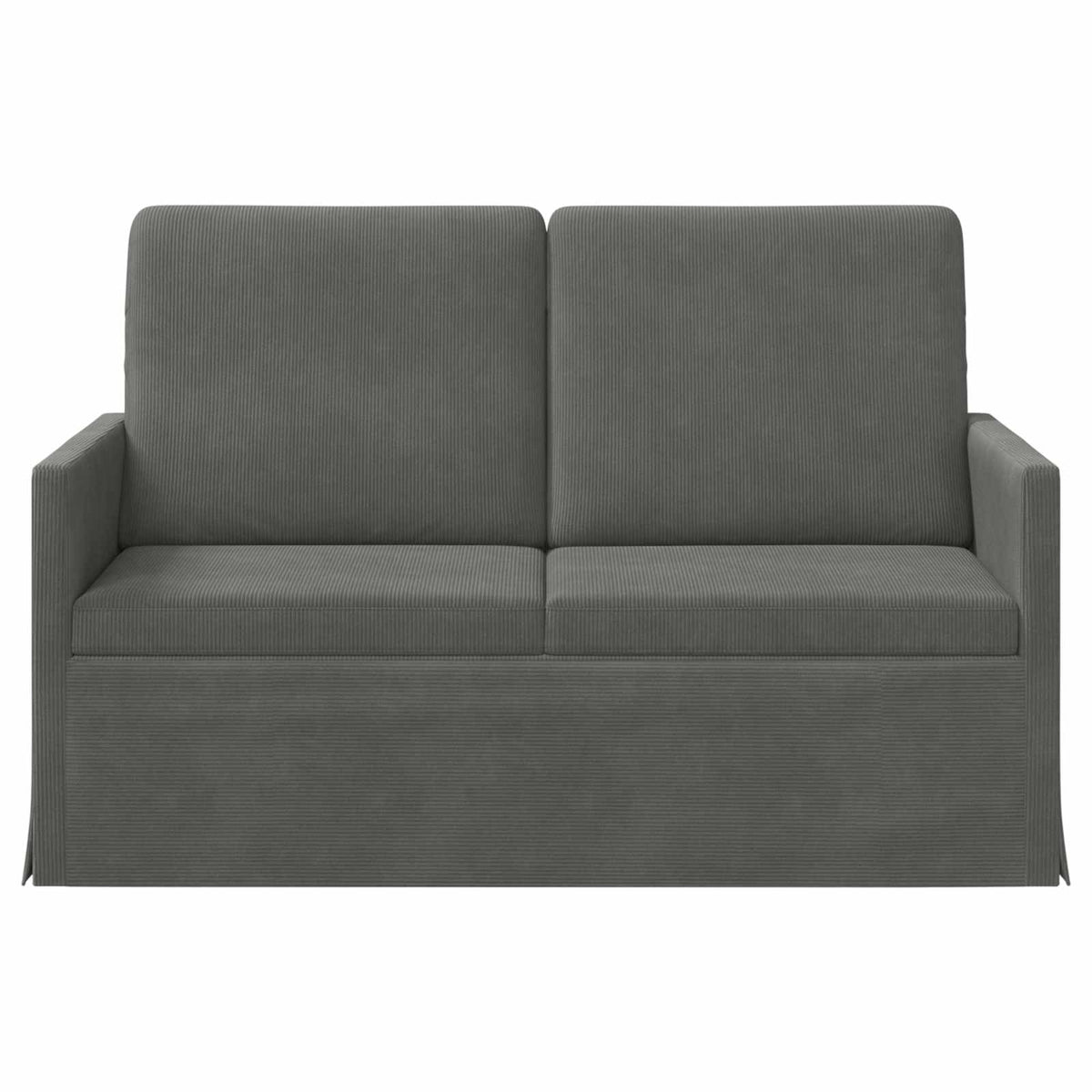 vidaXL 2 Seater Sofa Dark Grey 130 x 81 x 82 cm Corduroy Fabric