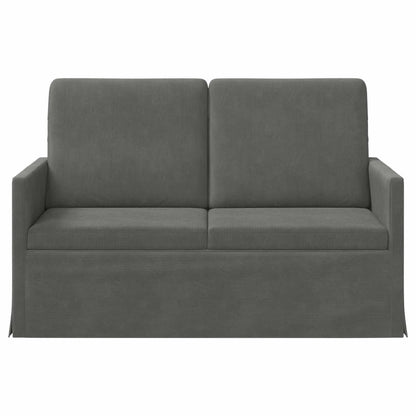 vidaXL 2 Seater Sofa Dark Grey 130 x 81 x 82 cm Corduroy Fabric