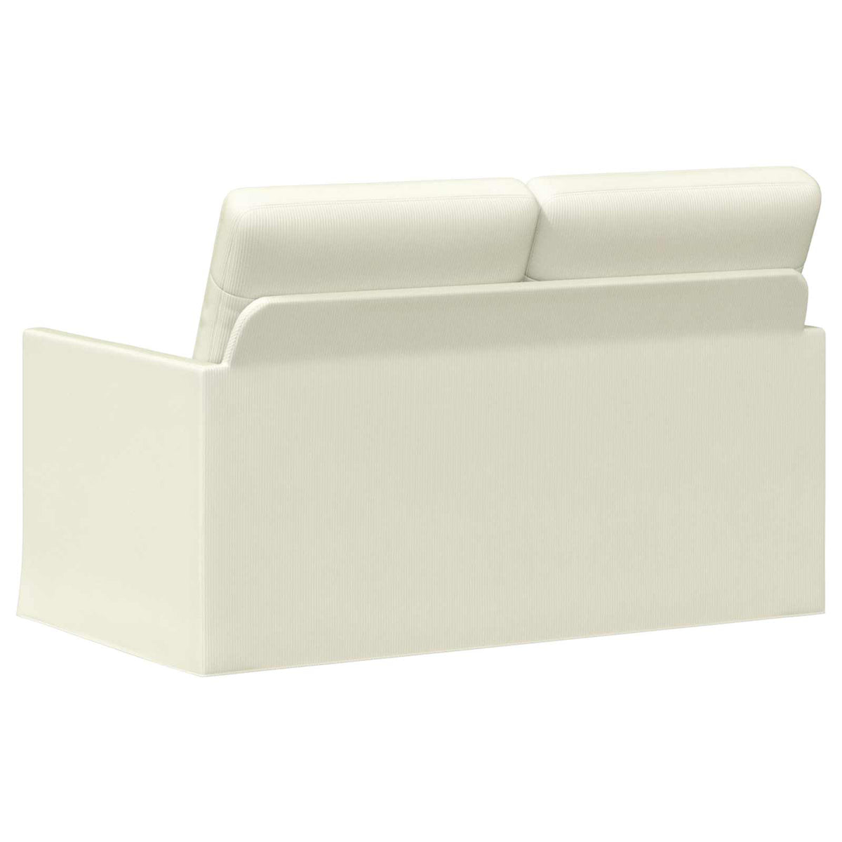 vidaXL 2 Seater Sofa Cream 130 x 81 x 82 cm Corduroy Fabric