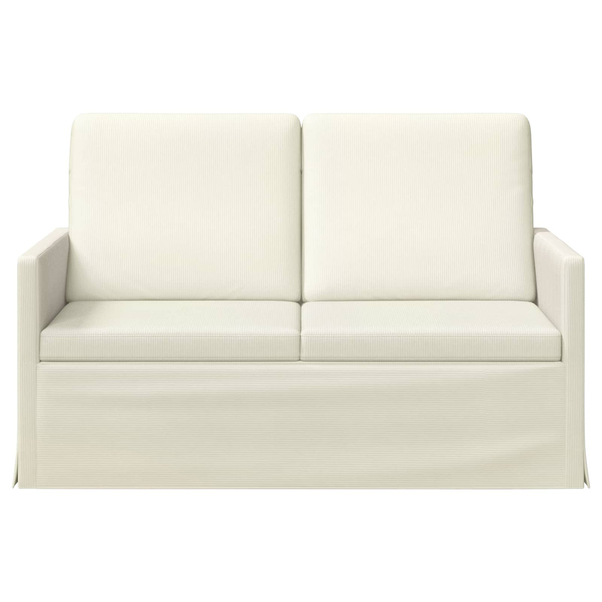 vidaXL 2 Seater Sofa Cream 130 x 81 x 82 cm Corduroy Fabric