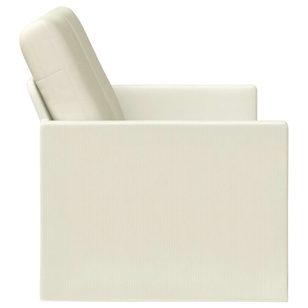 vidaXL 2 Seater Sofa Cream 130 x 81 x 82 cm Corduroy Fabric