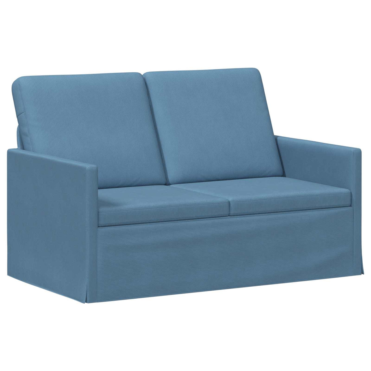 vidaXL 2 Seater Sofa Blue 130 x 81 x 82 cm Corduroy Fabric