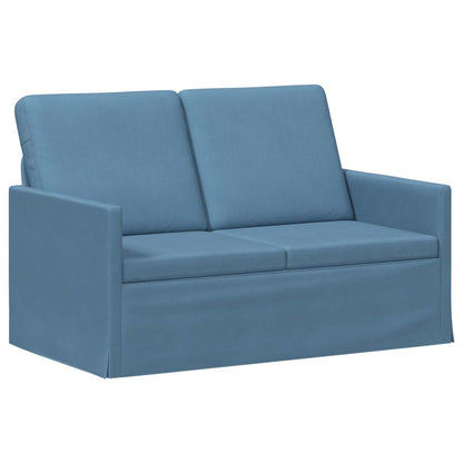 vidaXL 2 Seater Sofa Blue 130 x 81 x 82 cm Corduroy Fabric