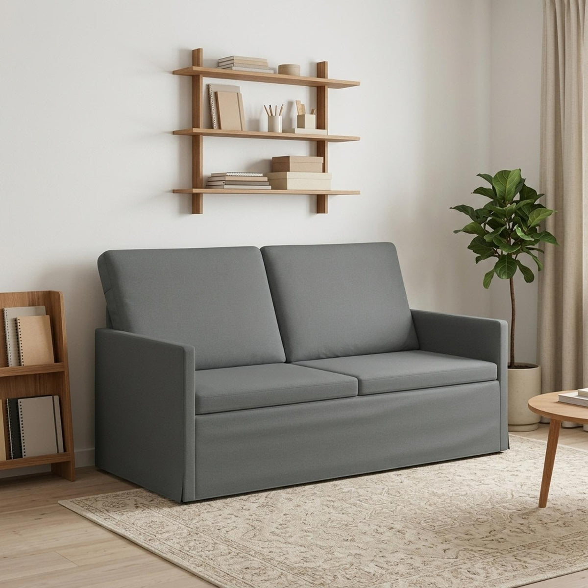 vidaXL 2 Seater Sofa Dark Grey 150 x 81 x 82 cm Fabric