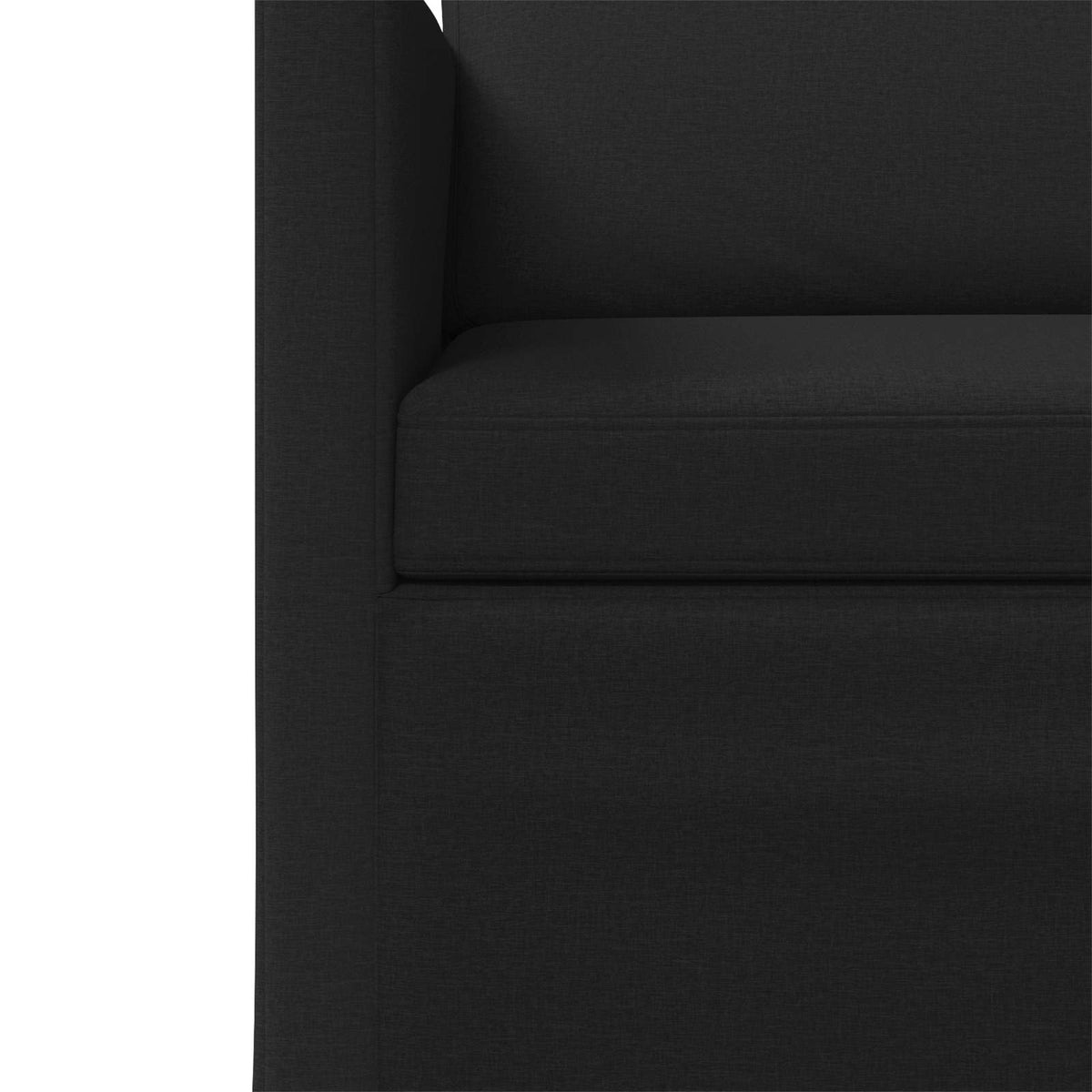 vidaXL 2 Seater Sofa Black 150 x 81 x 82 cm Fabric
