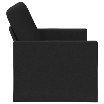 vidaXL 2 Seater Sofa Black 150 x 81 x 82 cm Fabric