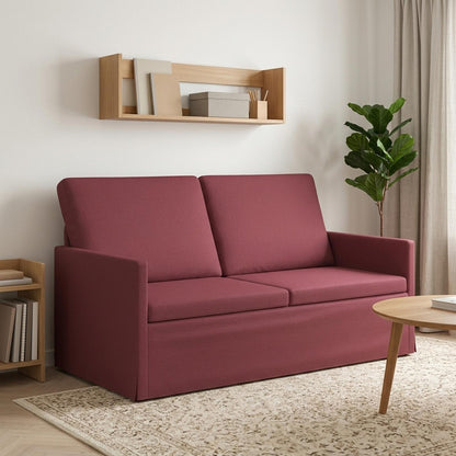 vidaXL 2 Seater Sofa Wine Red 150 x 81 x 82 cm Fabric