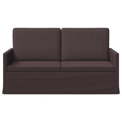 vidaXL 2 Seater Sofa Dark Brown 150 x 81 x 82 cm Fabric