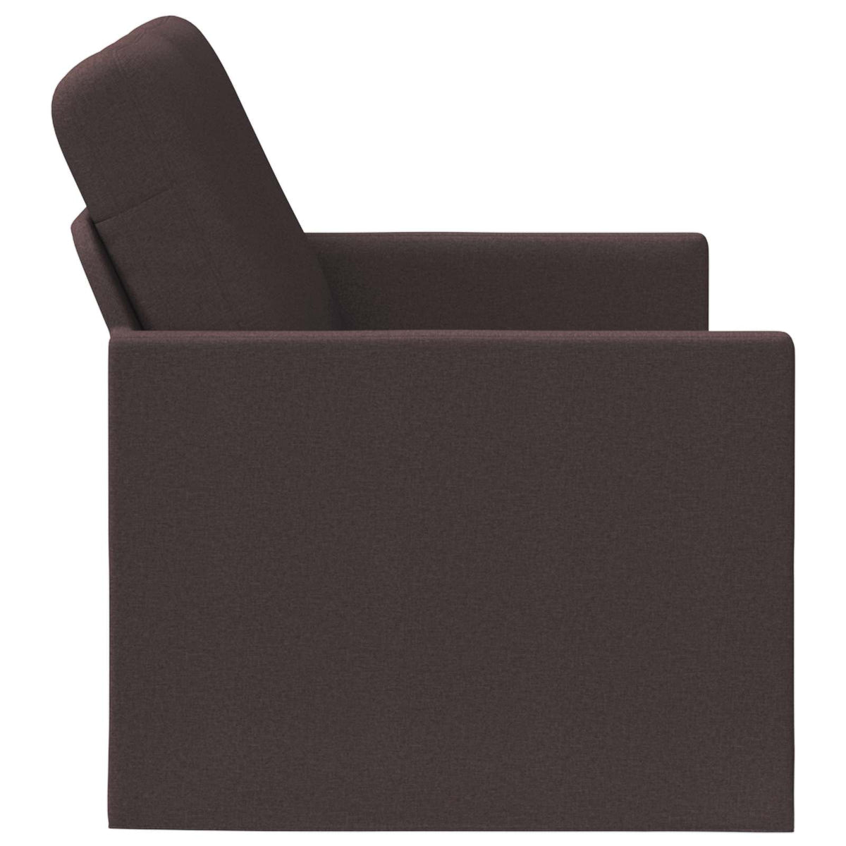 vidaXL 2 Seater Sofa Dark Brown 150 x 81 x 82 cm Fabric