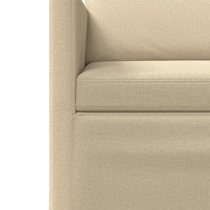 vidaXL 2 Seater Sofa Cream 150 x 81 x 82 cm Fabric