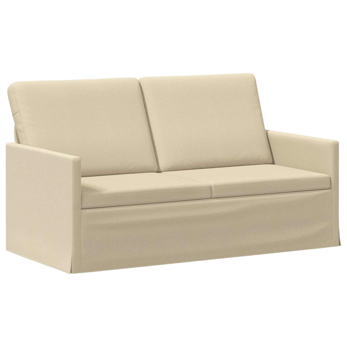 vidaXL 2 Seater Sofa Cream 150 x 81 x 82 cm Fabric