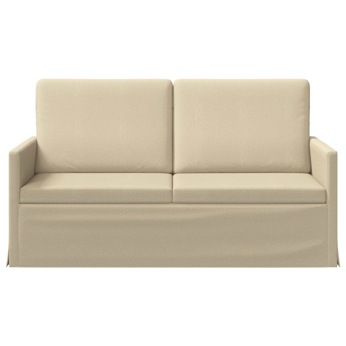 vidaXL 2 Seater Sofa Cream 150 x 81 x 82 cm Fabric