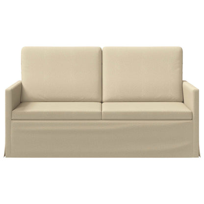 vidaXL 2 Seater Sofa Cream 150 x 81 x 82 cm Fabric