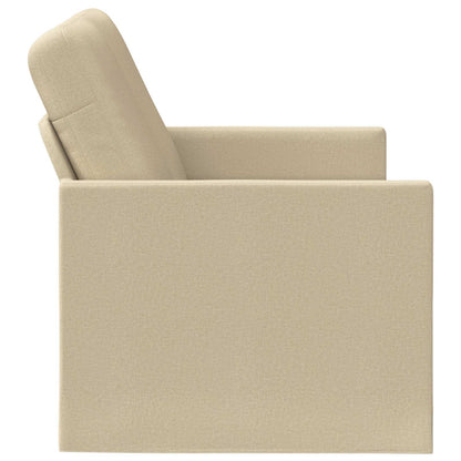 vidaXL 2 Seater Sofa Cream 150 x 81 x 82 cm Fabric