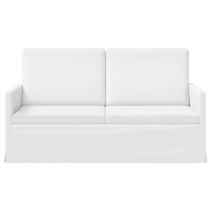 vidaXL 2 Seater Sofa White 150 x 81 x 82 cm Fabric