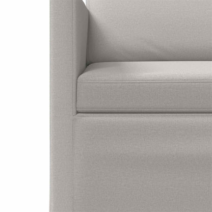 vidaXL 2 Seater Sofa Cloud Grey 150 x 81 x 82 cm Fabric