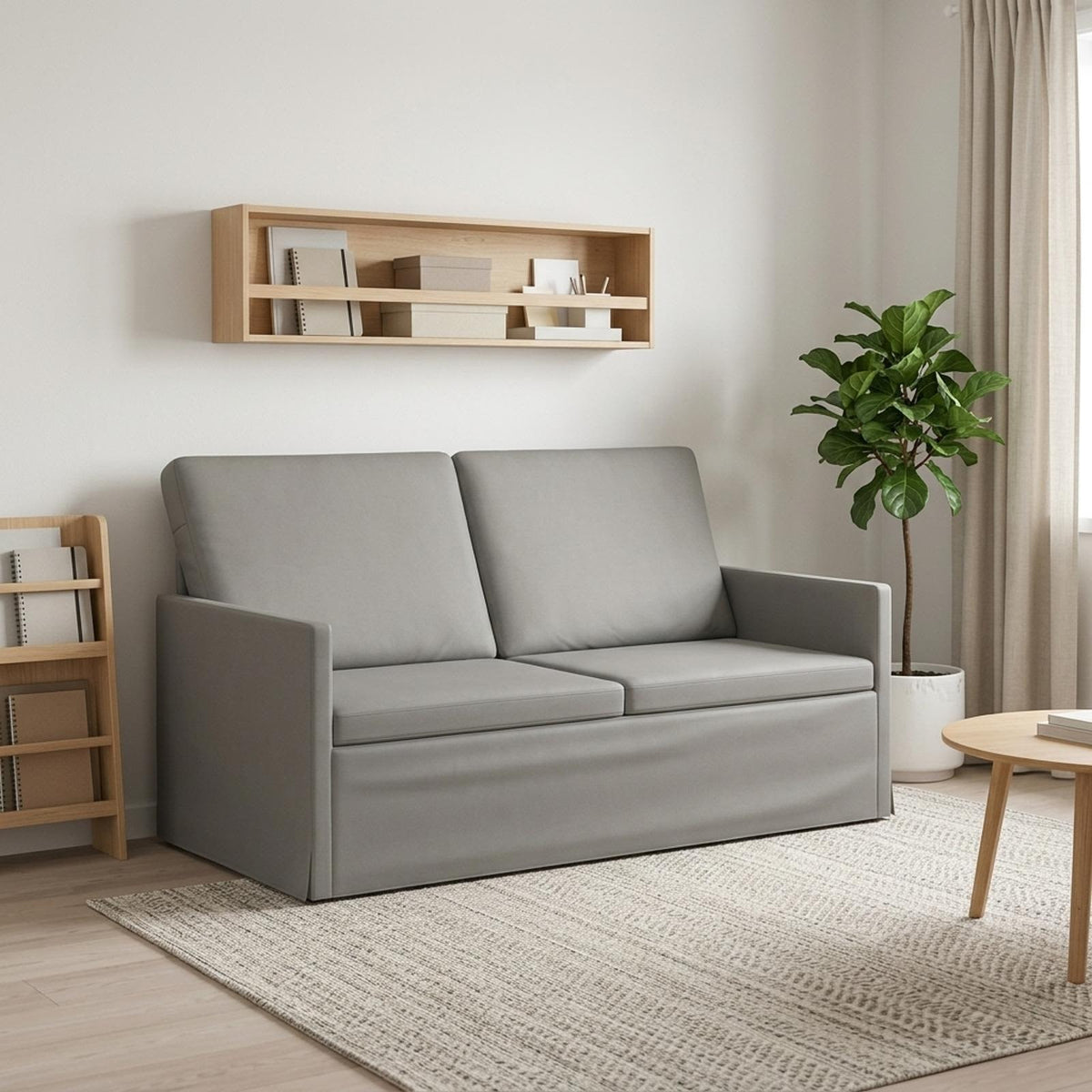 vidaXL 2 Seater Sofa Light Grey 150 x 81 x 82 cm Velvet