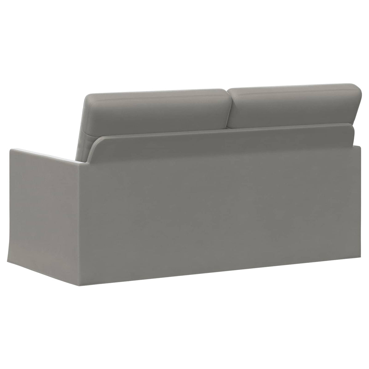 vidaXL 2 Seater Sofa Light Grey 150 x 81 x 82 cm Velvet